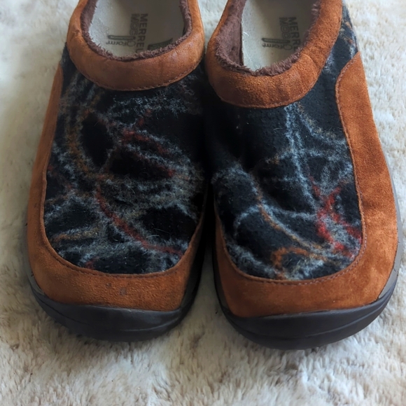 Merrell Women's Brown Suede Encore Burst Bracken Mule Clog Slipon Shoes Size 11 - Picture 3 of 8